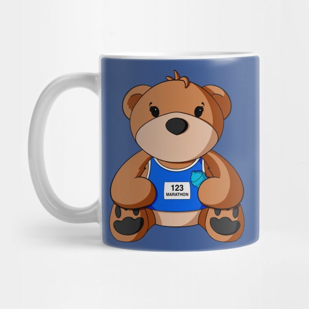 Marathon Teddy Bear by Alisha Ober Designs